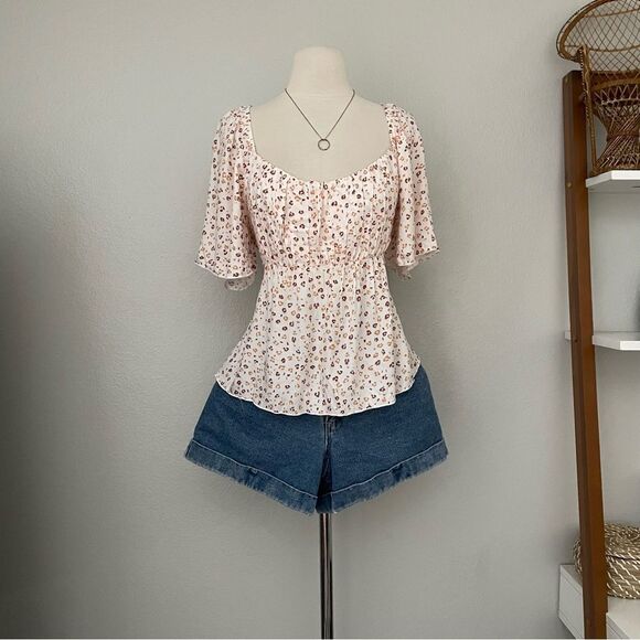 Babydoll Animal Print Top - Picture 6 of 6